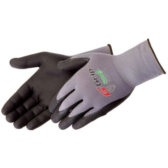Liberty Safety F4600 15 Gauge Black Microfoam Nitrile Coated Seamless Gloves - Size 8 - M - 12 Pairs
