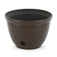 thumbnail image 1 of Liberty Garden 100 Foot Wicker High Density Water Hose Storage Pot, Bronze, 1 of 13