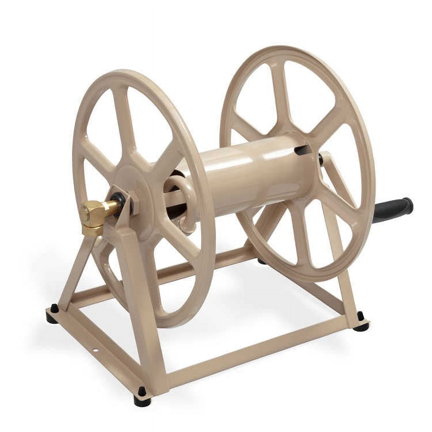 Liberty Garden 709 Dual Mounted Steel Garden Hose Reel w/ Crank Handle