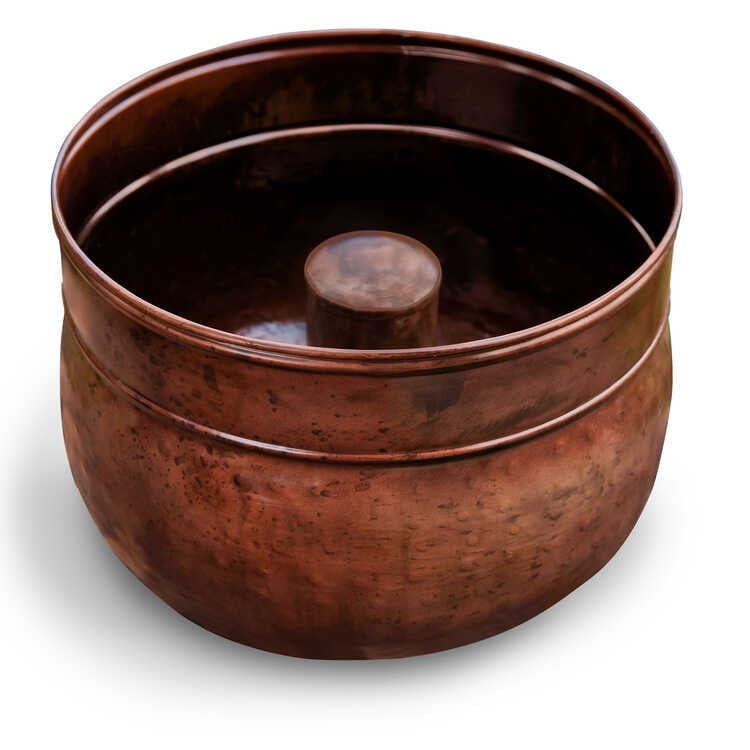 Liberty Garden Decorative Vintage Steel Rustic Garden Hose Storage Pot