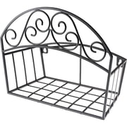 Liberty Garden Products 241 Decorative Black Garden Hose Butler with Shelf, Holds 125-Feet 14 x 6.7 x 11.5   Home & Garage Storage, Stackable Design