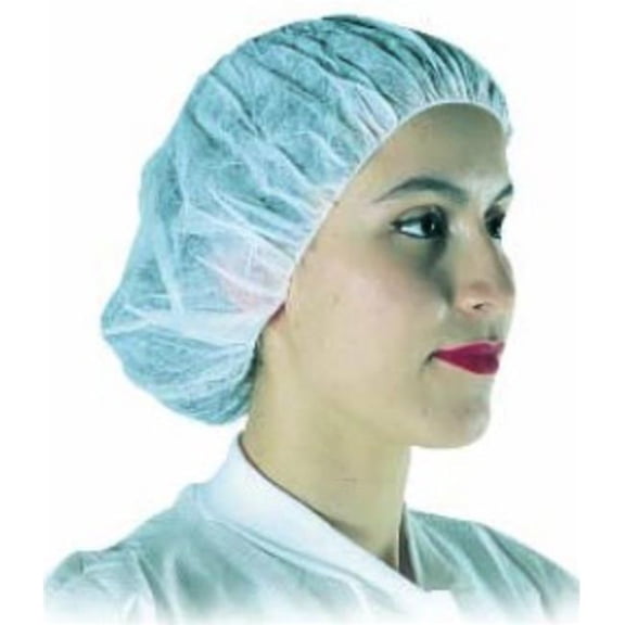 Liberty Gloves 394288591 24 in. White Polypro Bouffant Cap - 1000 Per Case