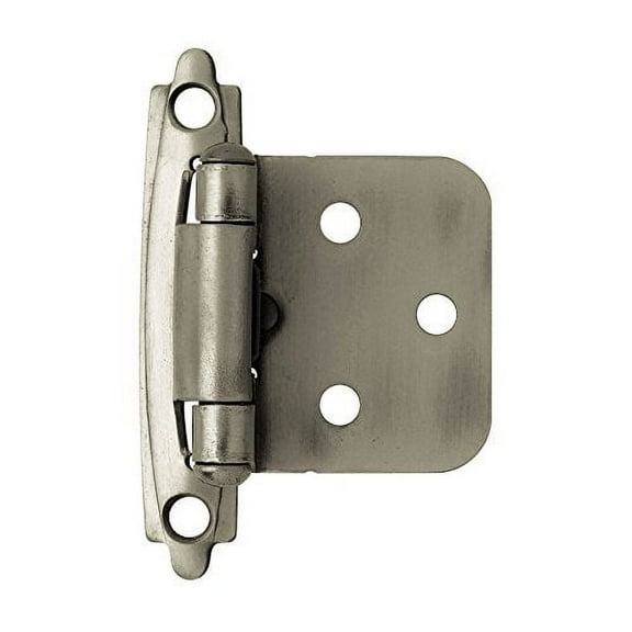 Liberty H0103BV-904 Heirloom Silver Self Closing Overlay Hinge Lot of 2