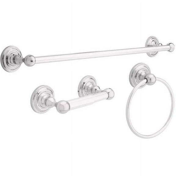 Liberty Hardware 138284 Delta Greenwich Bath Hardware Assembly Set, Chrome - 3 Piece
