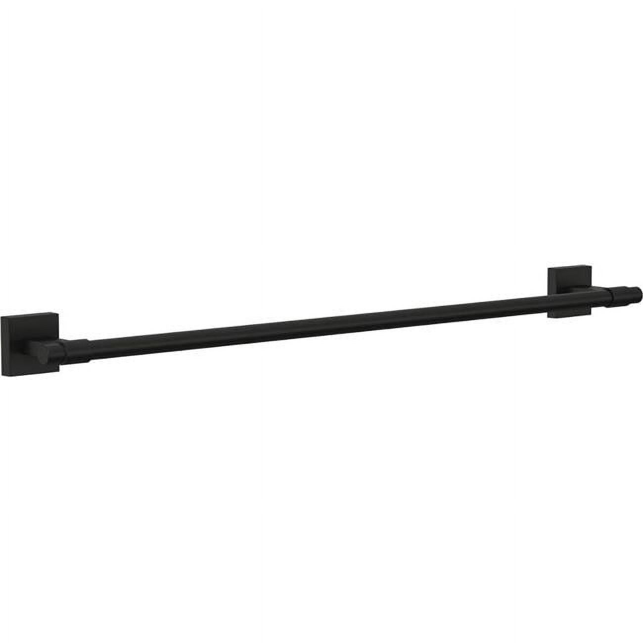 Maxted Matte Black 24-Inch Wall Mounted Towel Bar
