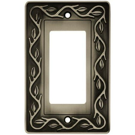 Liberty Hardware 64186 Leaf and Vine Collection Single GFCI or Rocker Switch Wal