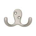 thumbnail image 1 of Liberty Hardware 67604 Double Prong Robe Hook, Satin Nickel, 1 of 1
