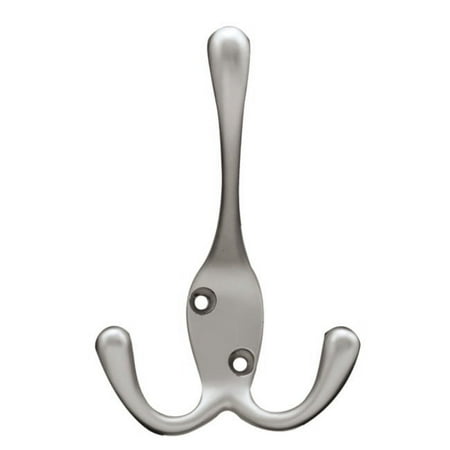 Brainerd B42306J-SN-C 1.32 L in. Hook With 3 Prongs - Satin Nickel - 1 Pack