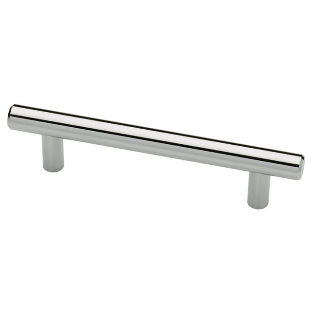 Liberty Hardware LP01010PCC 3 in. Steel Bar Pull, Polished Chrome
