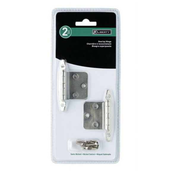 Liberty Hardware H01010C-SN-O Liberty Overlay Hinge, Satin Nickel
