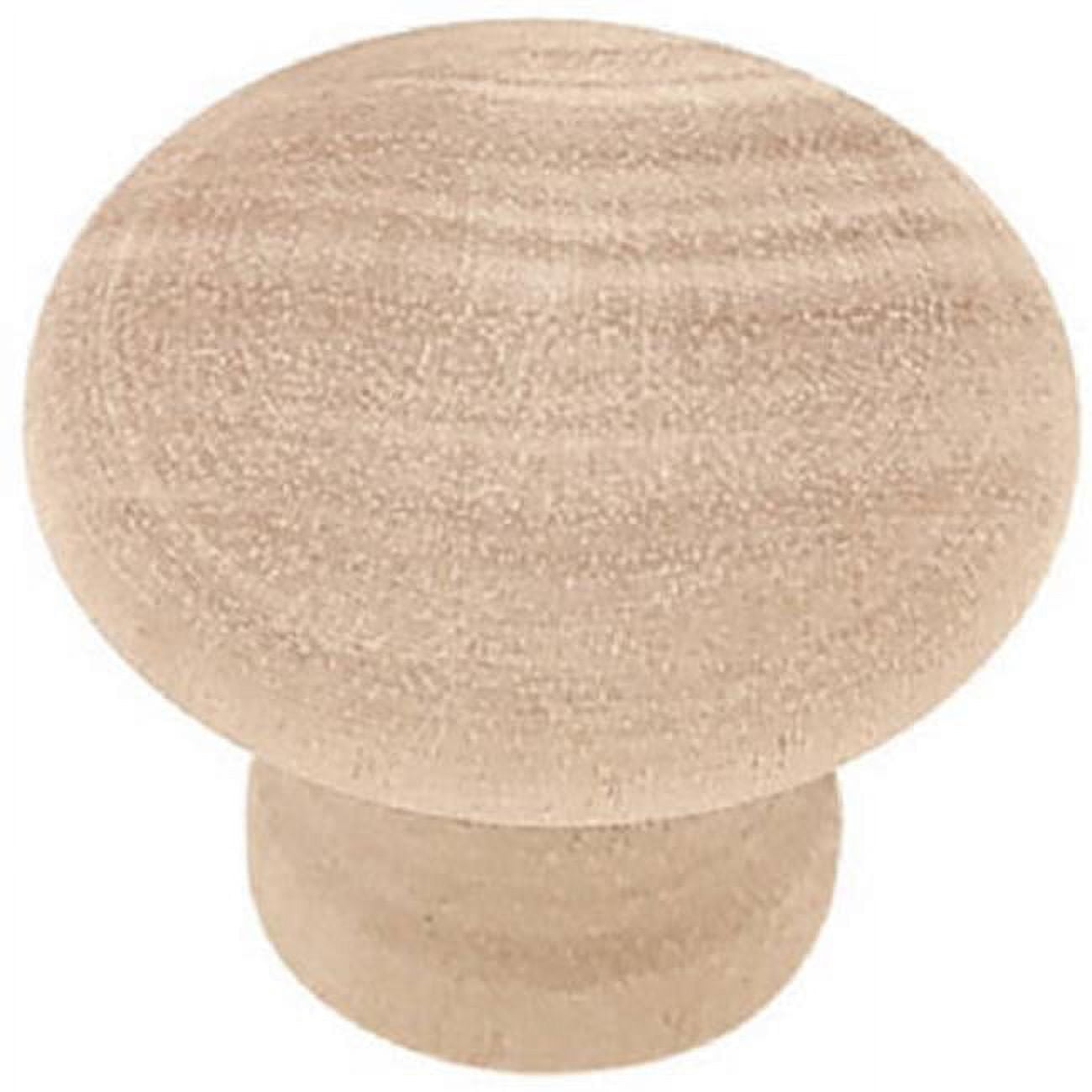 Liberty Hardware P10512V-BIR-C7 1.25 Dia. x 0.75 in. High Round Wood Knob