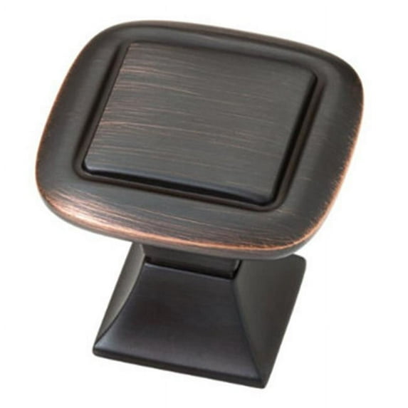 Liberty Hardware P20327V-VBC-C 32 mm. Bronze & Copper Double Square Cabinet Knob
