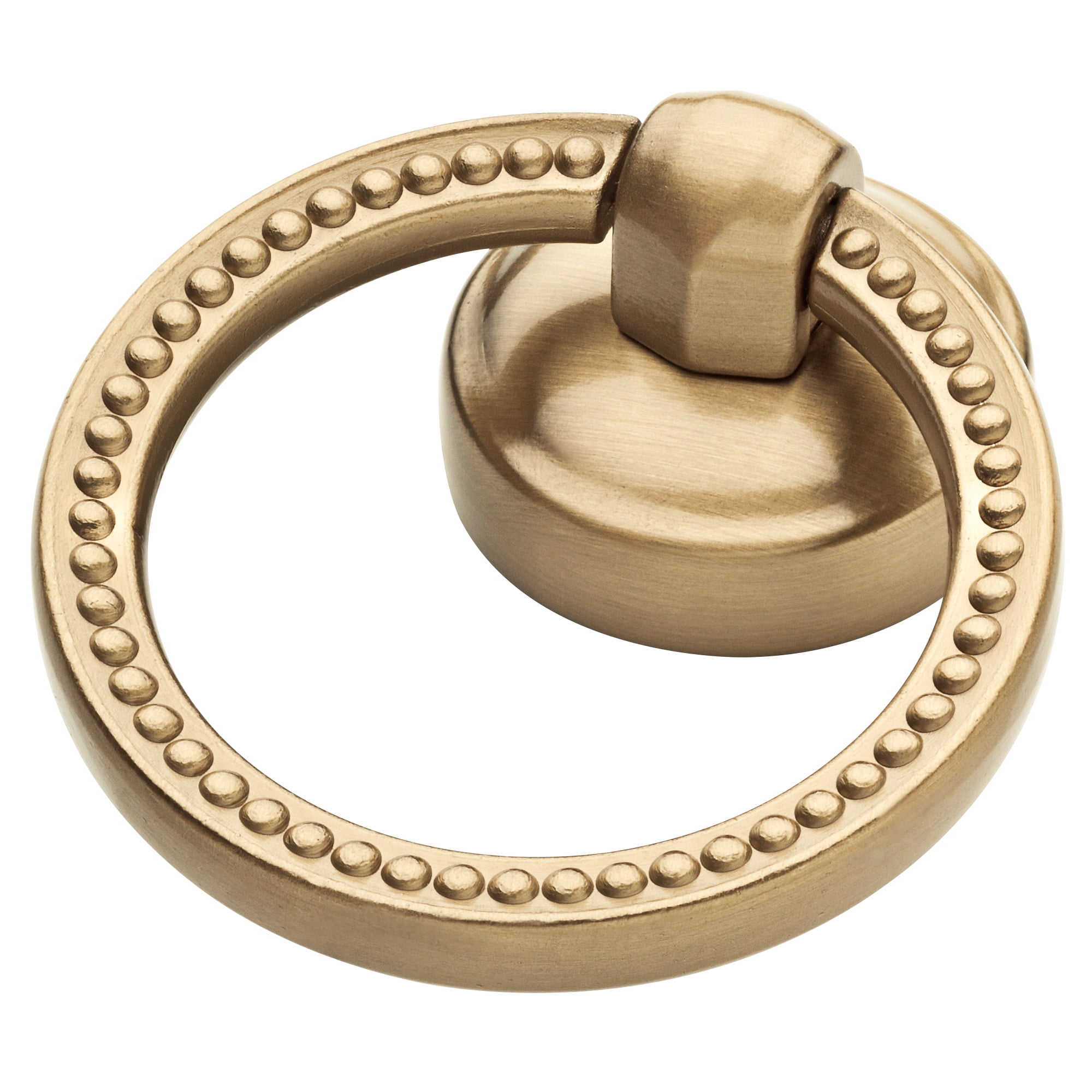 Champagne Bronze 1.75" Beaded Ring Cabinet Pull