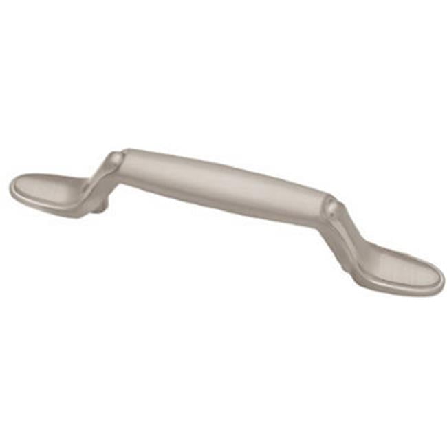 Liberty Hardware P50122H-SN-C5 Satin Nickel Decorative Spoon Foot Pull - 5 in.