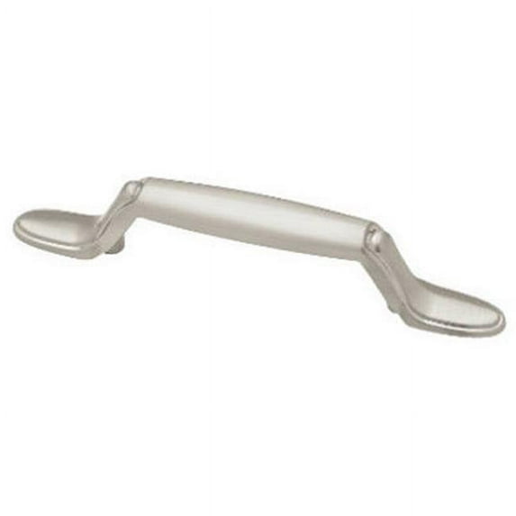 Liberty Hardware P50122L-STN-U1 10 Pack Satin Nickel Decorative Spoon Foot Pull - 3 in.