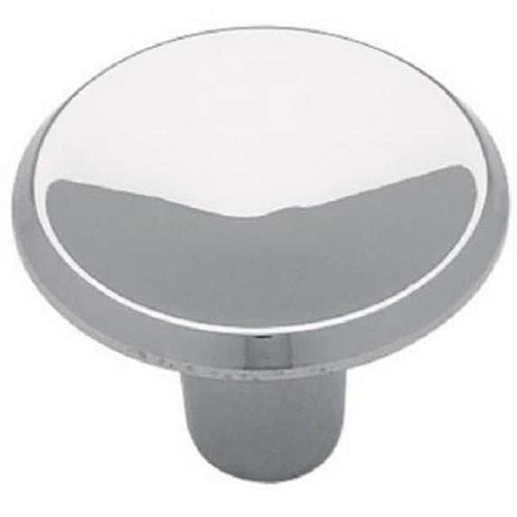 Liberty Hardware P65010H-CHR-C 1 in. Chrome Concave Round Knob Pack of 12