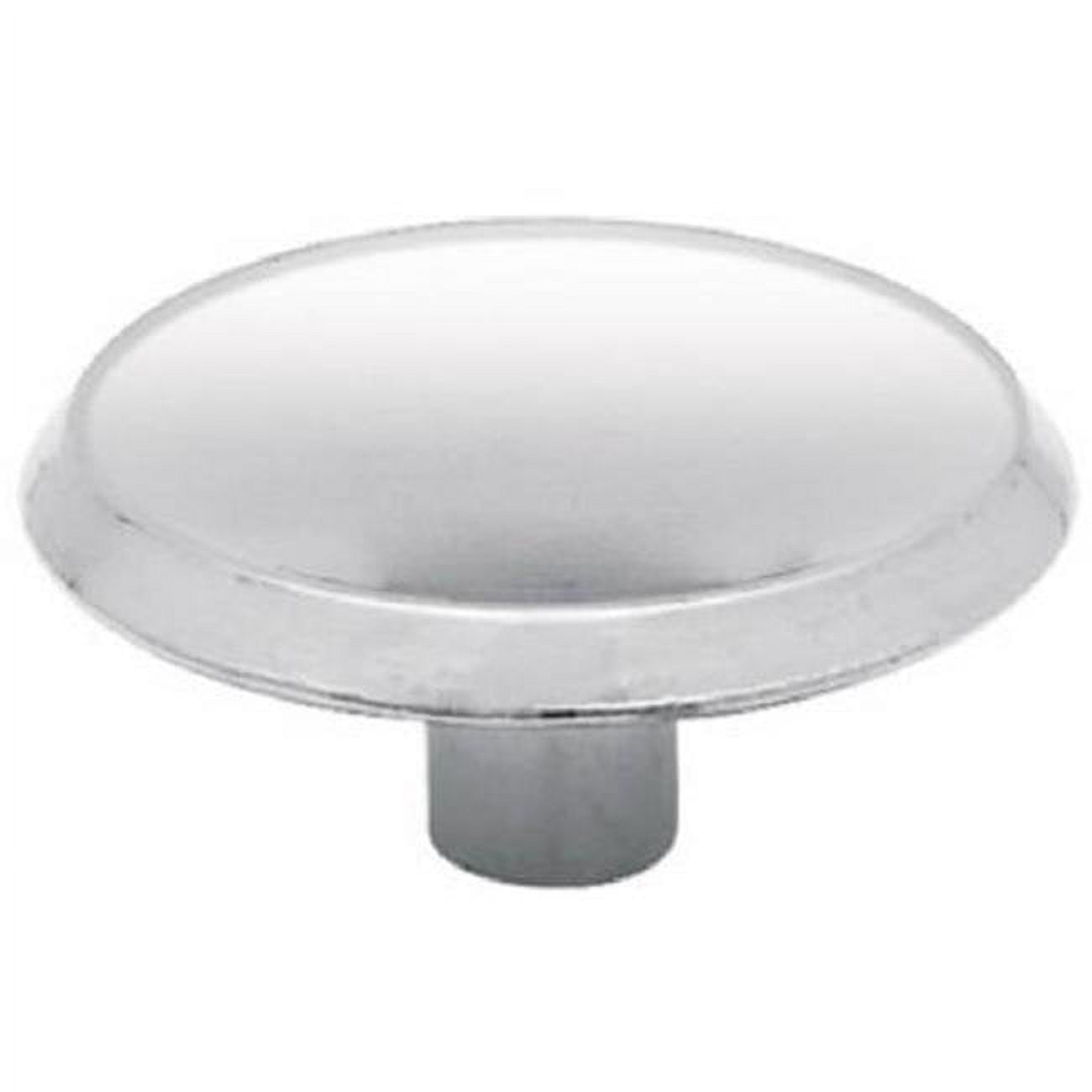 Liberty Hardware P65015H-CHR-C 1.50 in. Diameter- Chrome Plated- Concave Round Knob - Pack Of 12