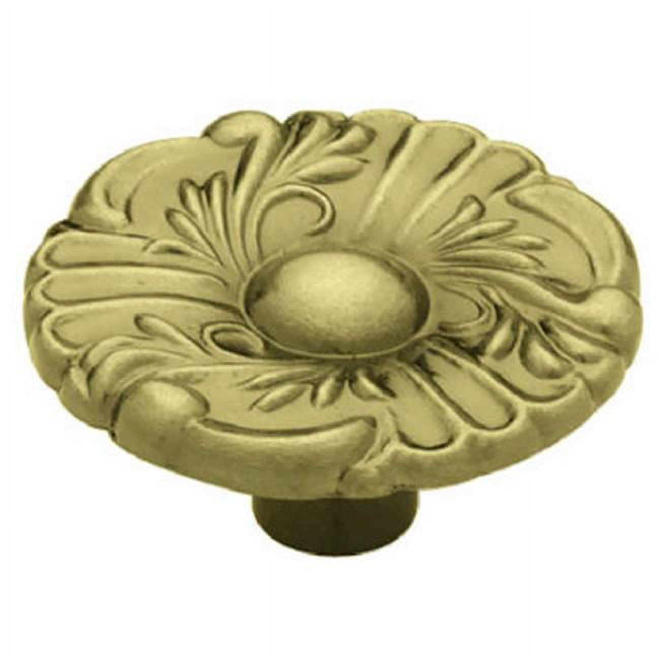 Liberty Hardware P74580H-AB-C7 1.50 in. Diameter- Antique Brass- Provincial Round Knob