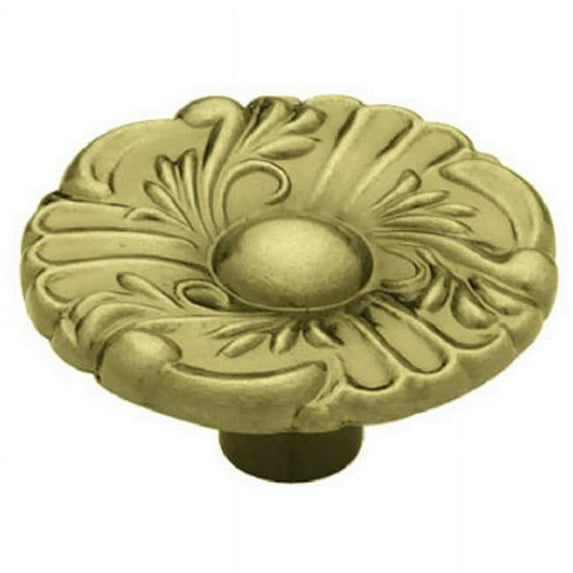 Liberty Hardware P74580H-AB-C7 1.50 in. Diameter- Antique Brass- Provincial Round Knob