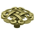 thumbnail image 1 of Liberty Hardware P77200H-AB-C7 1.50 in. Diameter- Antique Brass- Weave Pattern Round Knob - Pack Of 12, 1 of 1
