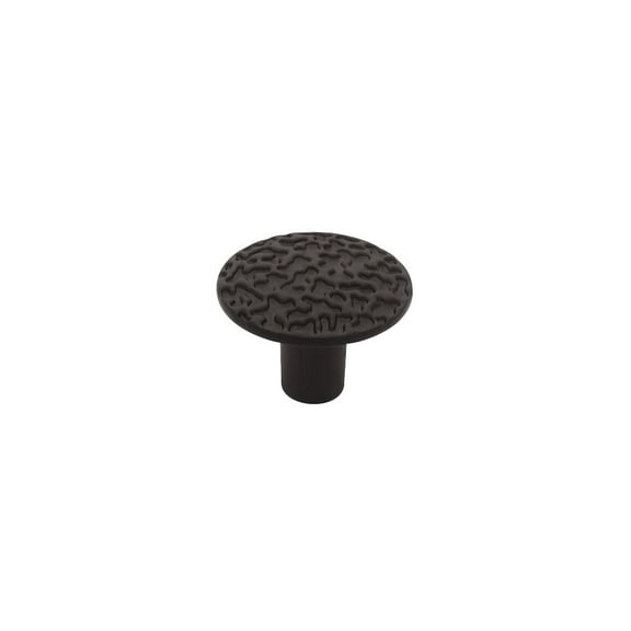 BRAINERD MFG CO/LIBERTY HDW 1-1/8-In. Black Hammercraft Round Cabinet Knob P94500H-BL-C