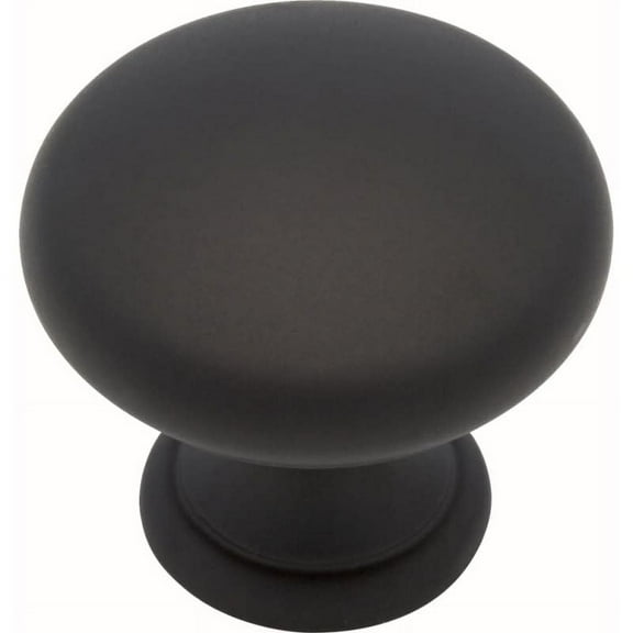 Liberty Hardware Pn2001 Builder's Program 1-1/4" Mushroom Cabinet Knob - Black