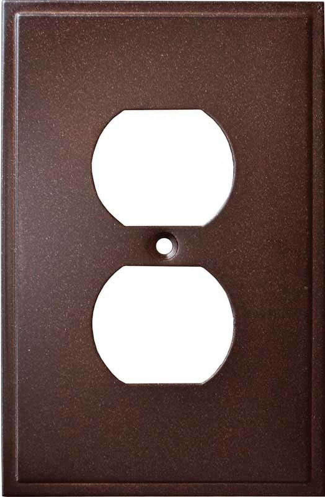 Liberty Hardware Simple Step Cocoa Bronze Outlet Covers