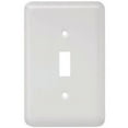thumbnail image 1 of Liberty Hardware W10245-W-U White Stamped 1 Gang Toggle Wall Plate, 1 of 1