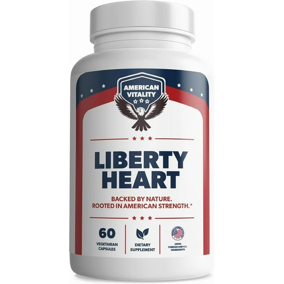 Liberty Heart - Berberine, Red Yeast Rice & Citrus Bergamot, Heart Wellness Supplement, Supports Healthy Cholesterol Levels & Blood Pressure Already in Normal Range* - 60 Capsules