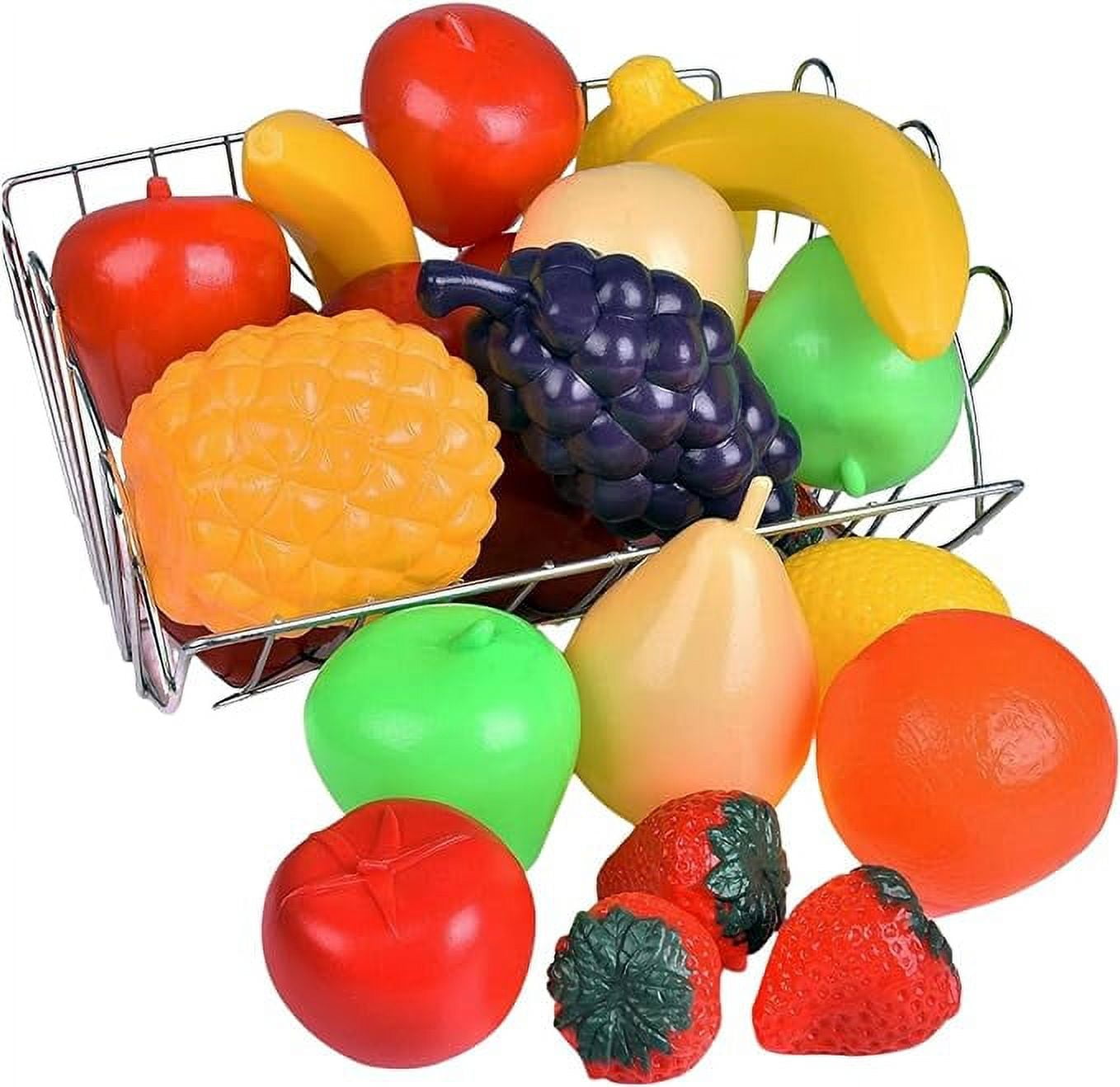 Liberty Imports Life Sized Bag of Fruits | Realistic Play Food Set | Kids  Kitchen Accessories