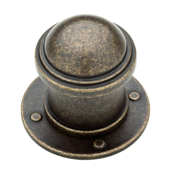 Liberty Industrial 1-1/2 In. (38mm) Burnished Antique Brass Round Cabinet Knob
