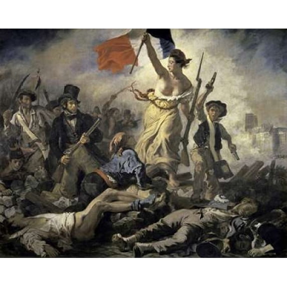 Liberty Leading the People Poster Print by Eugene Delacroix (8 x 10)