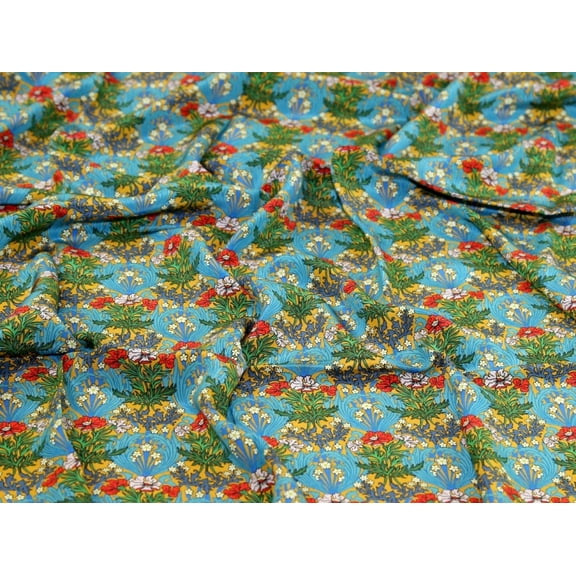 Liberty London Bronwyn Kensington Silk Crepe de Chine Fabric - per yard