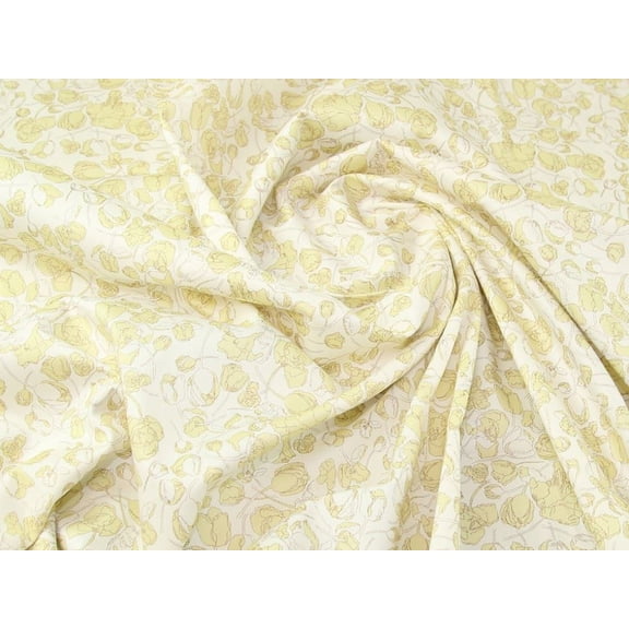 Liberty London Cotton Twill Fabric Straw - per yard