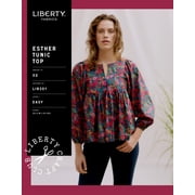 Liberty London Sewing Pattern Esther Tunic Top Women XS-XXL Tops, Tunics