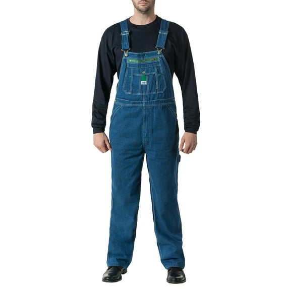 Liberty Men's and Big Men's 100% Cotton Stonewashed Denim Bib Overall
