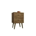 thumbnail image 1 of Liberty Mid-Century Modern Nightstand 2.0 with 2 Full Extension Drawers with Solid Wood Legs, 1 of 3