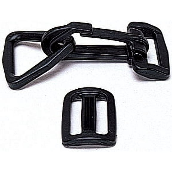Liberty Mountain 1" Snap Hook & Tri Ring with Slider - Pack of 2