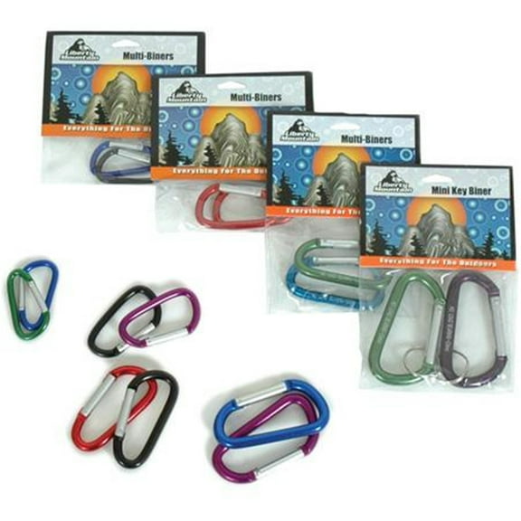 Liberty Mountain LM Multi Biners - Set of Assorted 70mm Accessory Carabiners