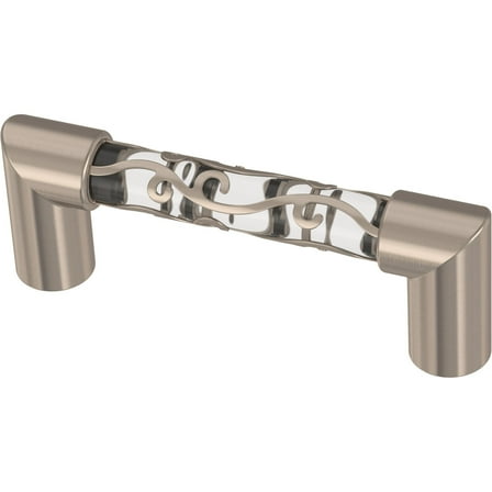 Liberty P16310K-116 Cyrstal Lace Clear & Satin Nickel Drawer Pulls 5 Pack