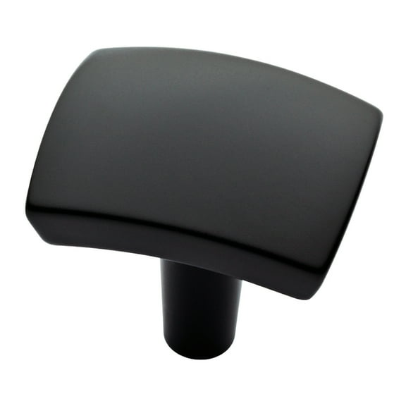 Liberty P27772W-FB 1" Caroline Cabinet Drawer Knob Flat Black Finish