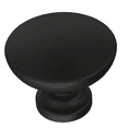 thumbnail image 1 of Liberty P29523C-FB 1 3/16" Flat Top Round Cabinet Knob Flat Black, 1 of 1