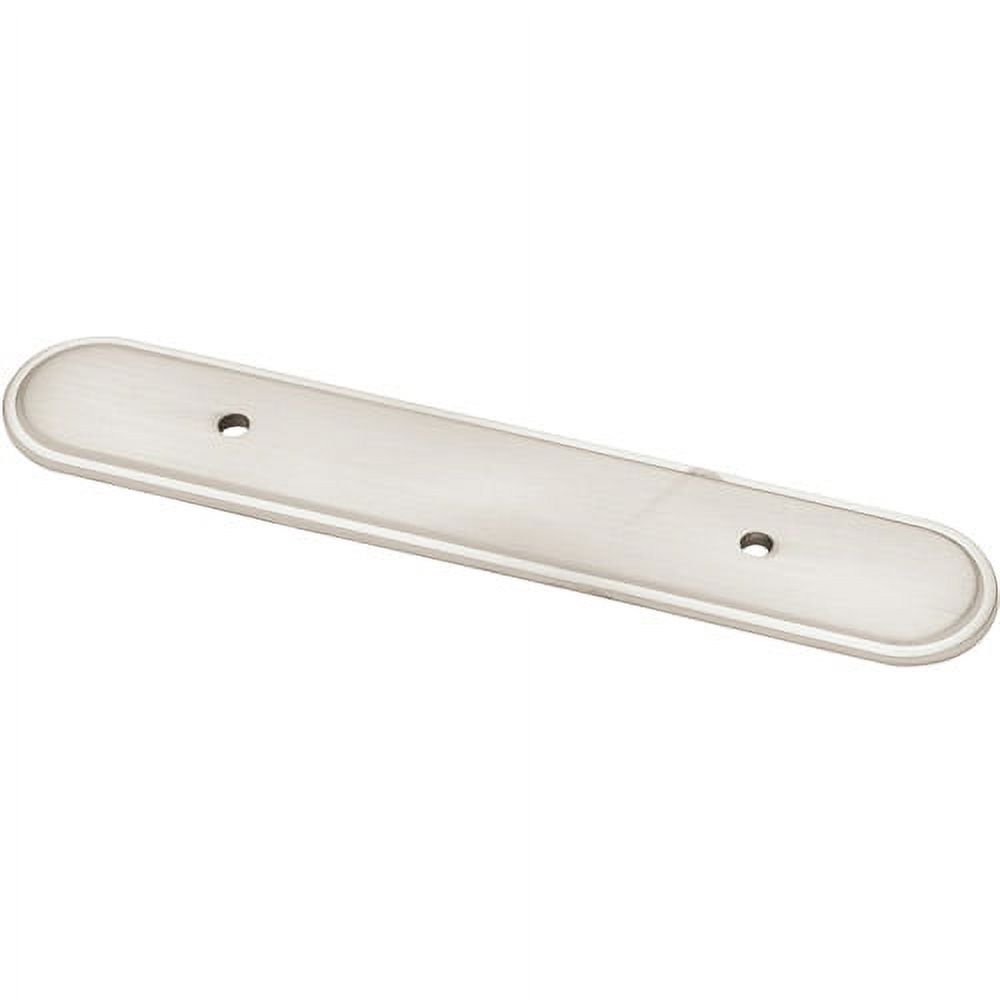Liberty P30047SN 3" Oval Drawer Pull Backplate Satin Nickel