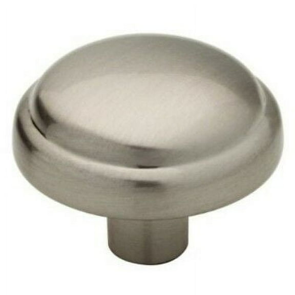 Liberty P30068W-SN 1 1/8" Satin Nickel Top Ring Round Cabinet Drawer Knob 10 Pack