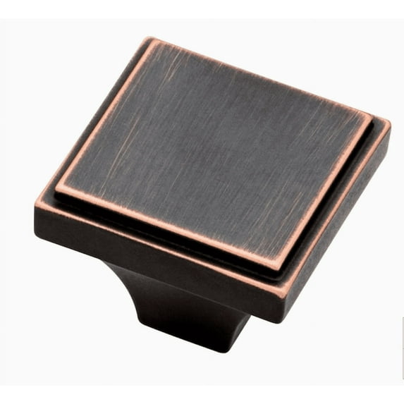 Liberty P32705W-VBC Bronze & Copper 1" Hollister Square Cabinet Knob
