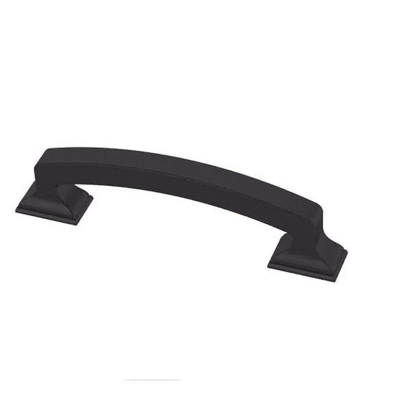 Liberty P34927-FB 3 3/4" Classic Edge Flat Black Cabinet & Drawer Pull