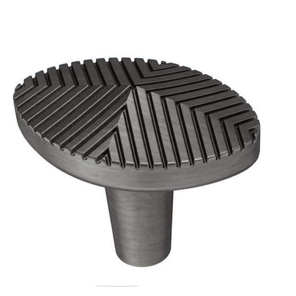 Liberty P38481C-904 1 3/8" Modern Herringbone Cabinet Knob Heirloom Silver