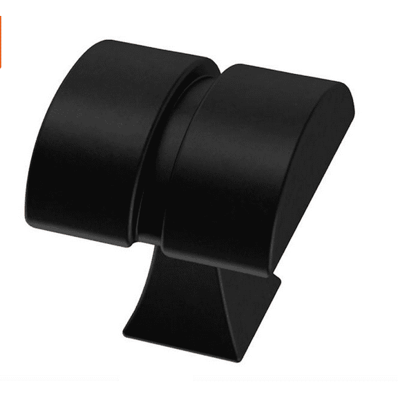 Liberty P38554C-FB 1 1/8" Warm Industrial Square Cabinet Knob Flat Black 4 Pack