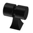 thumbnail image 1 of Liberty P38555C-FB 1 1/16" Warm Industrial Cylinder Cabinet Knob Flat Black, 1 of 1