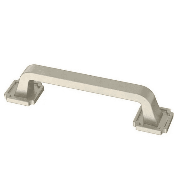 Liberty P40124C-SN 3 3/4" Notched Backplate Cabinet & Drawer Pull Satin Nickel